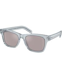 Prada - Pr A17S 19T80F Sunglasses Acetate Squared Polarized Mirror - Lyst