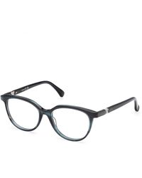 Max Mara - Mm5262 64 Optical Frames Acetate Round Normal - Lyst