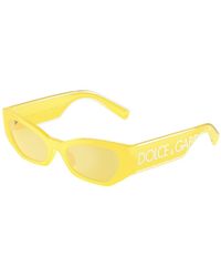 Dolce & Gabbana - Dg6186 333485 Sunglasses Injected Cat Eye Normal Flash - Lyst