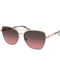 Michael Kors - Mk1163 Dorado Beach 110811 Sunglasses Metal Squared Normal Shaded - Lyst