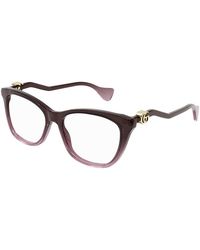 Gucci - Gg1012O 003 Optical Frames Acetate Transparent Squared - Lyst