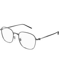 Montblanc - Mb0414Oa 001 Optical Frames Titanium Transparent Squared - Lyst