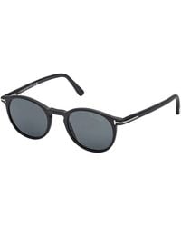 Tom Ford - Ft0539 Andrea-02 02V Sunglasses Acetate Round Polarized - Lyst