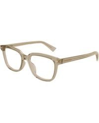 Bottega Veneta - Bv1229Oa 007 Optical Frames Acetate Transparent Squared - Lyst