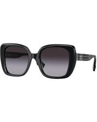Burberry - Be4371 Helena 30018G Sunglasses Acetate Squared Normal Shaded - Lyst
