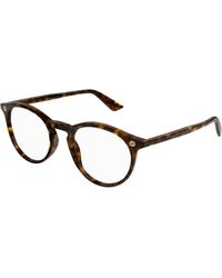 Gucci - Gg0121O 002 Optical Frames Acetate Transparent Round - Lyst