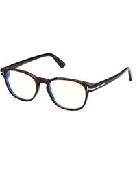Tom Ford - Ft6169-B 52 Optical Frames Acetate Round Normal - Lyst