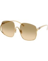 Miu Miu - Mu A57S 5Ak20S Sunglasses Metal Squared Normal Shaded - Lyst