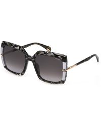 Police - Splg23 Mermaid 3 06Rt Sunglasses Acetate Squared Normal Shaded - Lyst