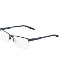 Nike - 8144 411 Optical Frames Metal Squared Normal - Lyst