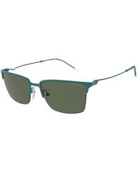 Emporio Armani - Ea2155 337971 Sunglasses Metal Squared Normal - Lyst