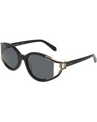 Ferragamo - Sf2111S 001 Sunglasses Acetate Round Normal - Lyst