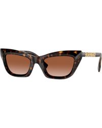 Burberry - Be4409 300213 Sunglasses Acetate Cat Eye Normal Shaded - Lyst