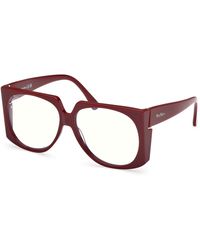 Max Mara - Mm5181-B 069 Optical Frames Acetate Round Normal - Lyst