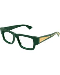 Bottega Veneta - Bv1280O 003 Optical Frames Acetate Transparent Squared - Lyst