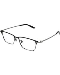 Montblanc - Mb0373Oa 003 Optical Frames Titanium Transparent Squared - Lyst