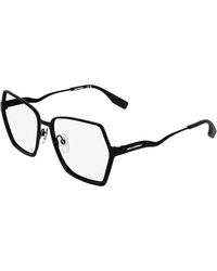 KARL LAGERFELD - Kl368 001 Optical Frames Metal Squared Normal - Lyst