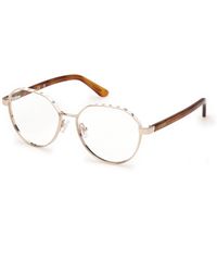 Guess - Gu50124 032 Optical Frames Metal Round Normal - Lyst
