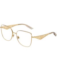 Dolce & Gabbana - Dg1358 1366 Optical Frames Metal Squared Normal - Lyst