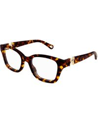 Chloé - Ch0305O 006 Optical Frames Acetate Transparent Squared - Lyst