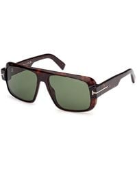 Tom Ford - Ft1101 Turner 52N Sunglasses Acetate Squared Normal - Lyst