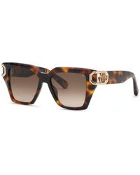 Philipp Plein - Spp213M Plein Hera 752 Sunglasses Acetate Squared Normal Nuanced - Lyst