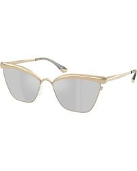 Michael Kors - Mk1174 Scottsdale 1014Z6 Sunglasses Metal Cat Eye Mirrored - Lyst