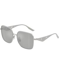 Dolce & Gabbana - Dg2310 13648V Sunglasses Metal Squared Mirrored - Lyst