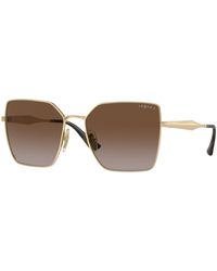 Vogue Eyewear - Vo4284S 848/T5 Sunglasses Metal Squared Polarized Shaded - Lyst