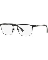 Emporio Armani - Ea1079 3094 Optical Frames Metal Squared Normal - Lyst