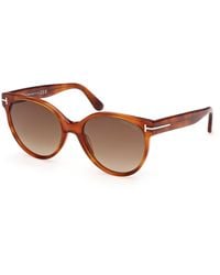 Tom Ford - Ft1311 Tallulah-02 53F Sunglasses Acetate Round Normal - Lyst