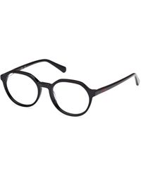 Guess - Gu50166 001 Optical Frames Acetate Round Normal - Lyst