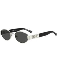 DSquared² - D2 0155/S 010/Ir Sunglasses Metal Round Normal - Lyst