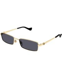 Gucci - Gg1600S 001 Sunglasses Metal Squared - Lyst