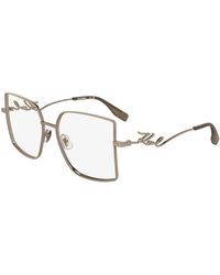 KARL LAGERFELD - Kl359 770 Optical Frames Metal Squared Normal - Lyst