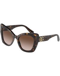 Dolce & Gabbana - Dg4405 502/13 Sunglasses Acetate Butterfly Normal Shaded - Lyst