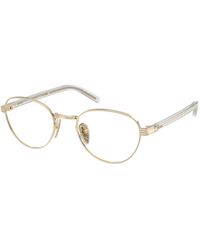 Prada - Pr B53V Acx1O1 Optical Frames Metal Round Normal - Lyst