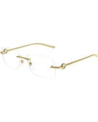 Gucci - Gg1703O 001 Optical Frames Metal Squared - Lyst