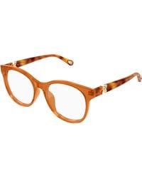 Chloé - Ch0375O 004 Optical Frames Acetate Transparent Round - Lyst