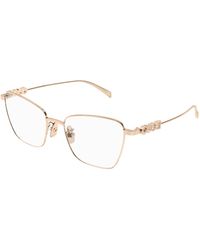 Gucci - Gg1807O 001 Optical Frames Metal Transparent Butterfly - Lyst