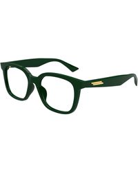 Bottega Veneta - Bv1334Oa 001 Optical Frames Acetate Transparent Squared - Lyst