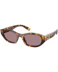 Miu Miu - Mu A03S 14L20I Sunglasses Acetate Geometric Normal - Lyst