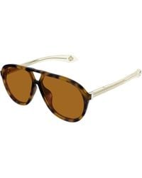 McQueen - Am0586S 002 Sunglasses Acetate Pilot - Lyst