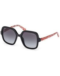 Guess - Gu00230 01B Sunglasses Injected Smoke Squared Normal - Lyst