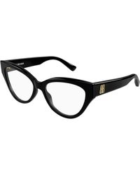 Balenciaga - Bb0482O 001 Optical Frames Acetate Transparent Cat Eye - Lyst