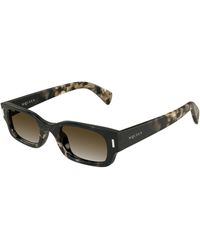 McQueen - Am0549S 002 Sunglasses Acetate Round - Lyst