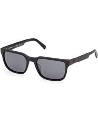 Timberland - Tb00099 02D Sunglasses Acetate Smoke Squared Polarized - Lyst