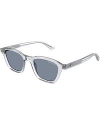 Montblanc - Mb0384S 002 Sunglasses Acetate Round - Lyst