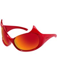 Balenciaga - Bb0284S 004 Sunglasses Bio-Inject Mask Mirrored - Lyst