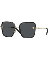 Versace - Ve2247D 143887 Sunglasses Steel Squared Normal - Lyst